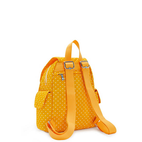 Kipling City Pack Mini Printed Backpack Hátizsák Sárga | HU 2023EB